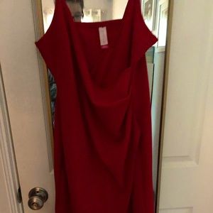Red body con mini dress